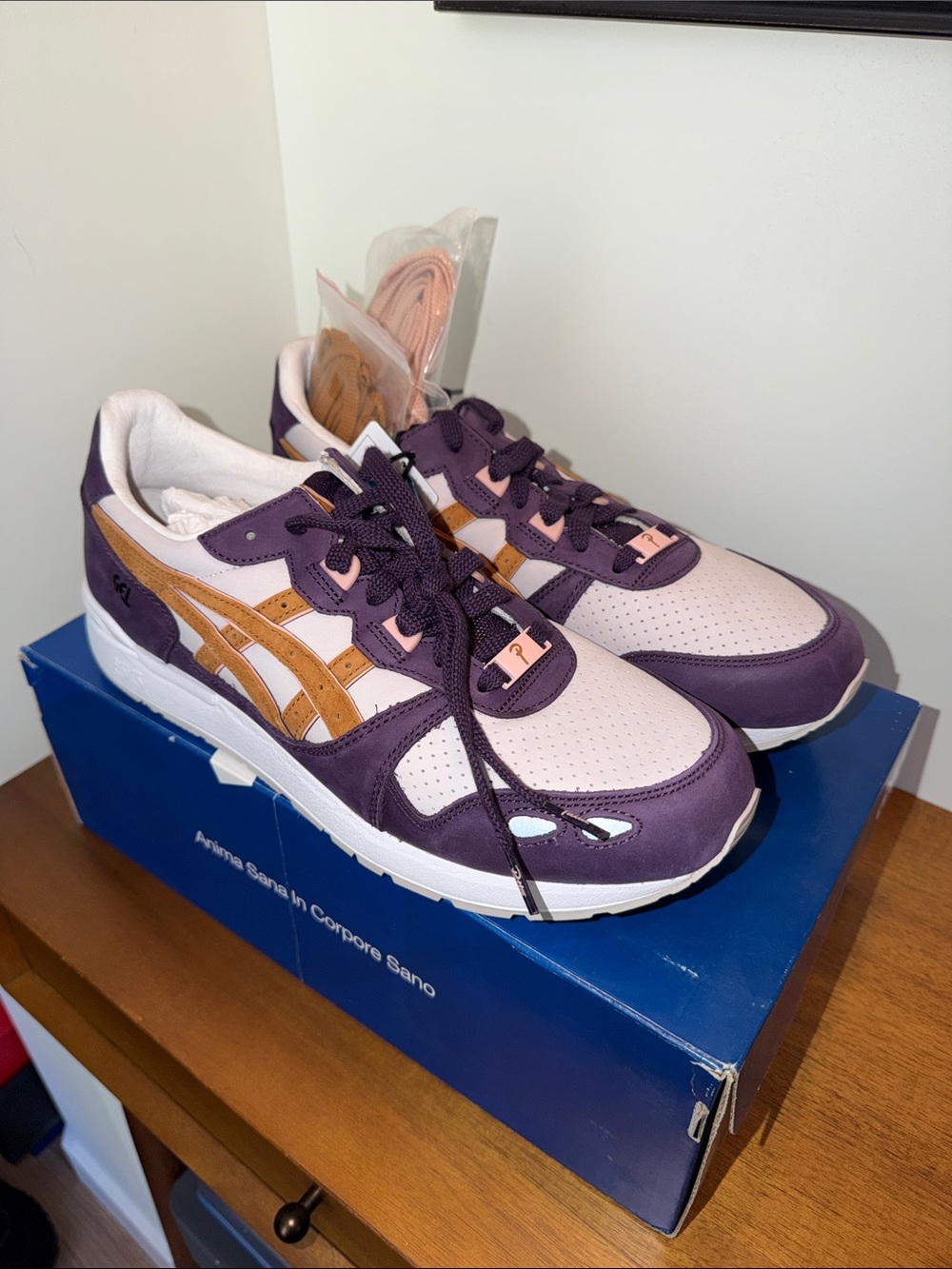 Patta x ASICS Gel-Lyte OG Purple, Pink & Tan Men's Athletic Sneakers
